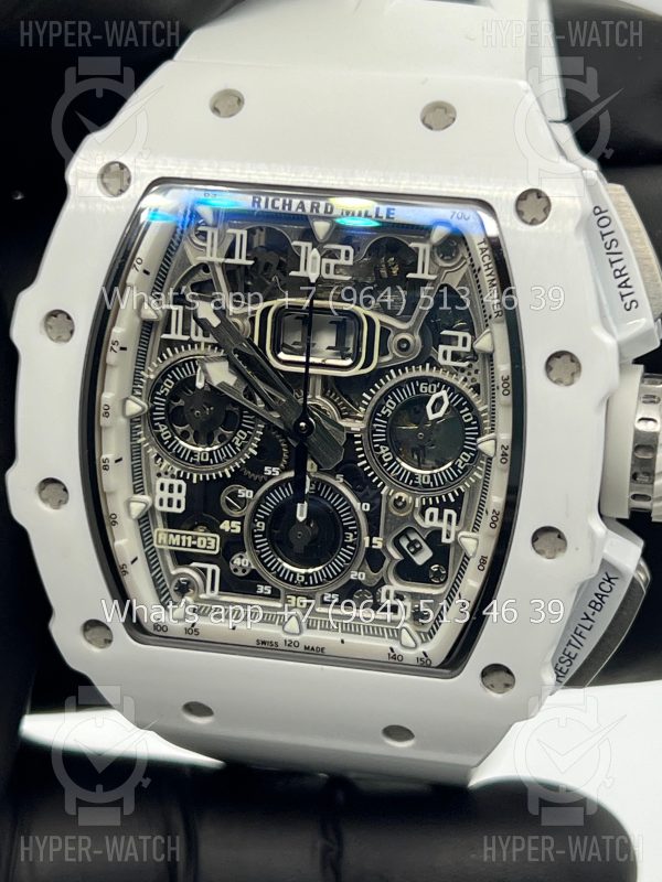 Товар Richard Mille RM 011-03 White Steel Фото 3 - Richard Mille RM 011-03 White Steel