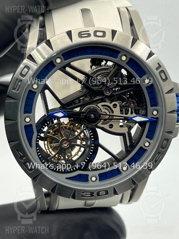 Товар Roger Dubuis Excalibur 45mm Flying Tourbillon White Blue Фото 2 - Roger Dubuis Excalibur 45mm Flying Tourbillon White Blue