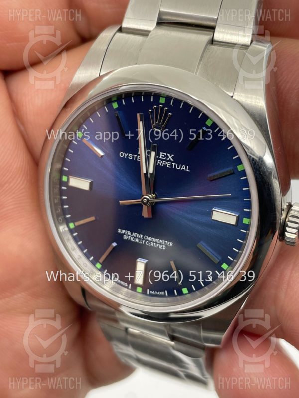 Товар Rolex Oyster Perpetual 39mm 114300-0003 Blue Фото 4 - Rolex Oyster Perpetual 39mm 114300-0003 Blue