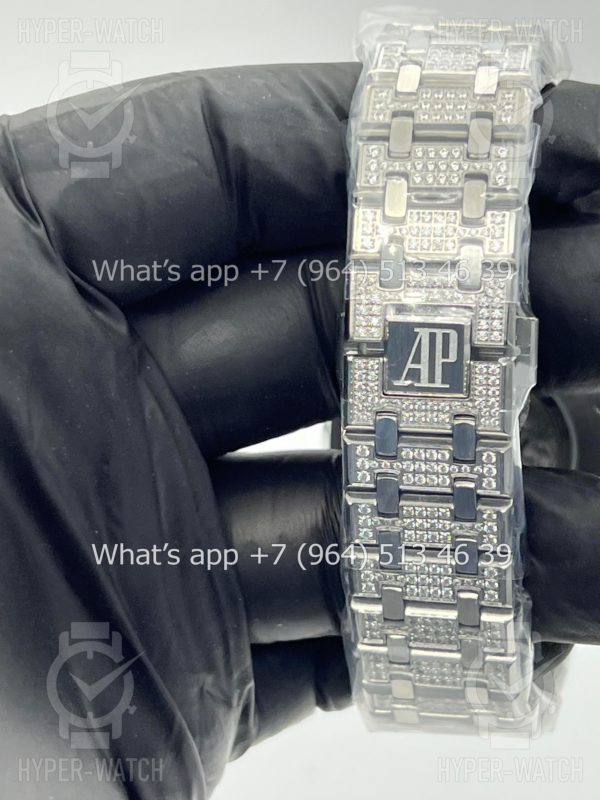 Фото 19 - Audemars Piguet Royal Oak 41mm Diamond Blue