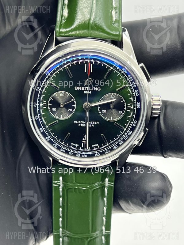 Фото 2 - Breitling Premier B01 42mm Bentley Green