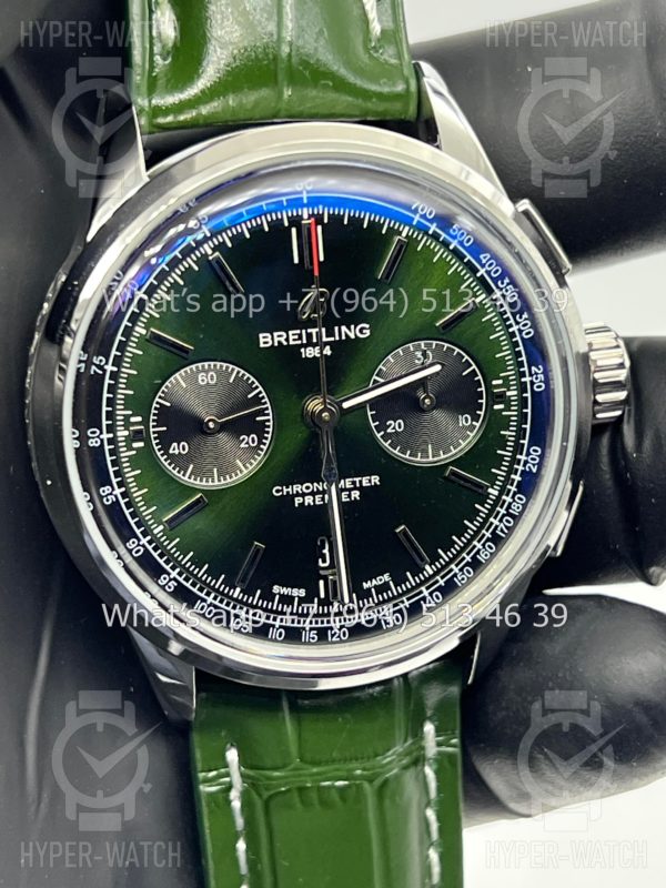 Фото 3 - Breitling Premier B01 42mm Bentley Green