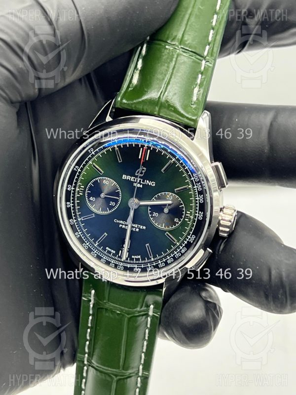 Фото 5 - Breitling Premier B01 42mm Bentley Green