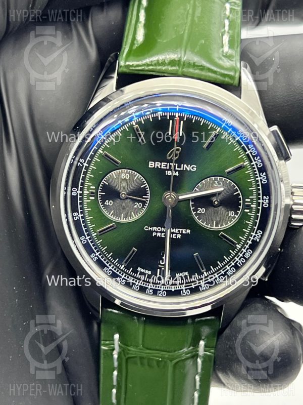 Фото 7 - Breitling Premier B01 42mm Bentley Green