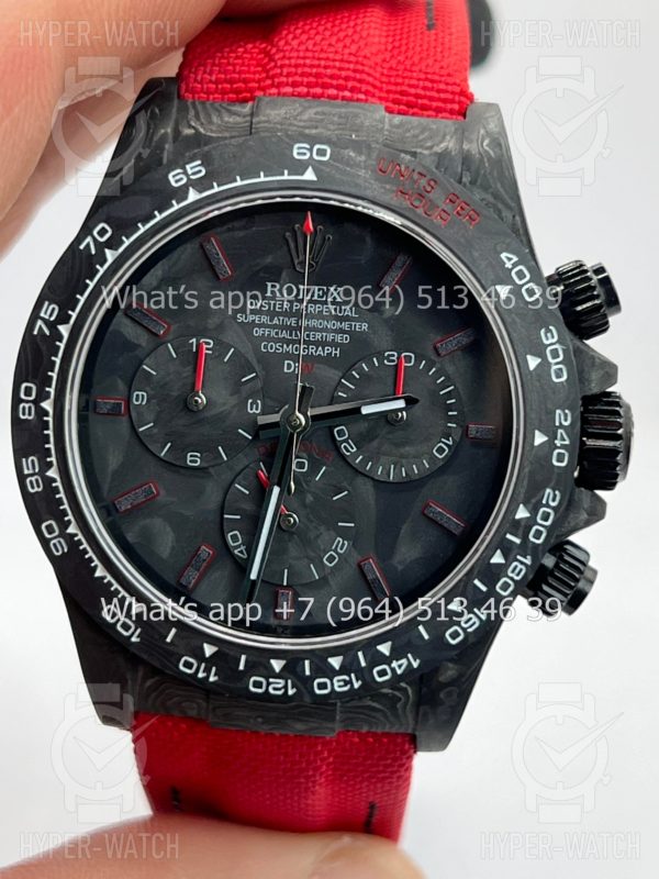 Товар Rolex Cosmograph Daytona Carbon DIW “CARBON RED UNIQUE" Фото 3 - Rolex Cosmograph Daytona Carbon DIW “CARBON RED UNIQUE"