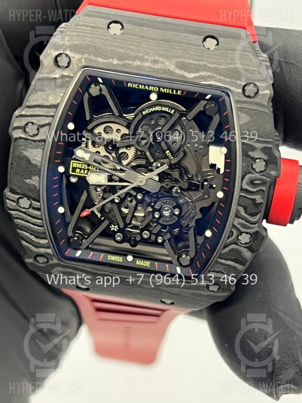 Фото 8 - Richard Mille RM 035-02 Rafa Carbon Black Red Art 2365