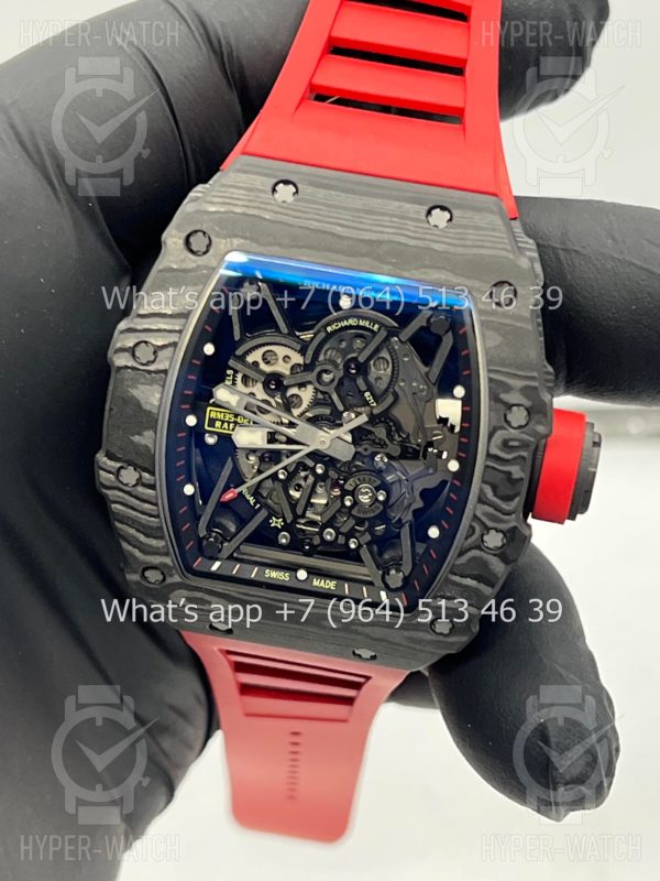 Фото 9 - Richard Mille RM 035-02 Rafa Carbon Black Red Art 2365