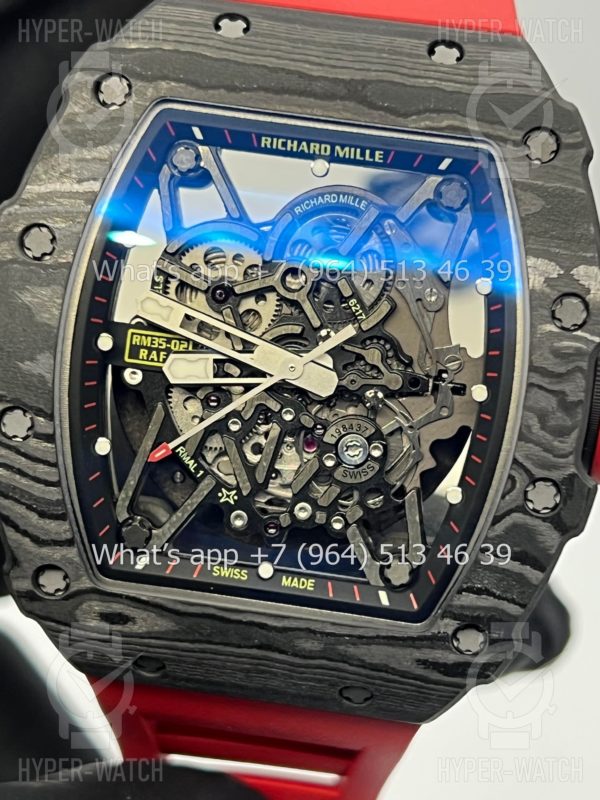 Фото 10 - Richard Mille RM 035-02 Rafa Carbon Black Red Art 2365