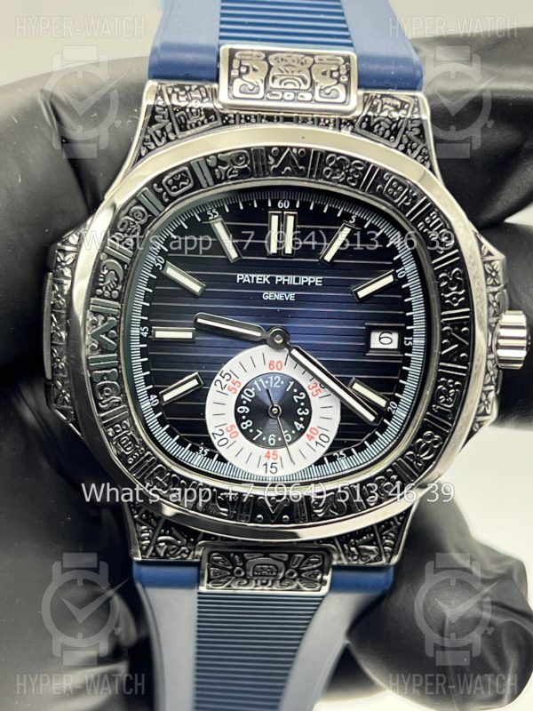 Товар Patek Philippe Nautilus 44mm Engraved Art 3350 Фото 6 - Patek Philippe Nautilus 44mm Engraved Art 3350