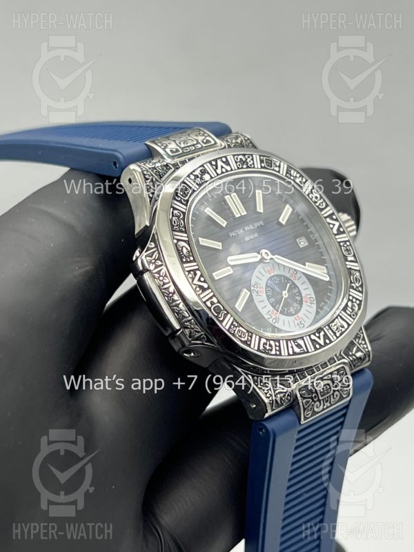 Товар Patek Philippe Nautilus 44mm Engraved Art 3350 Фото 10 - Patek Philippe Nautilus 44mm Engraved Art 3350