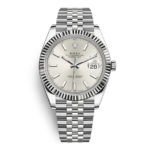 rolex-datejust-41-steel-white-gold-silver-dial-fluted-jubilee-watch-126334-0004