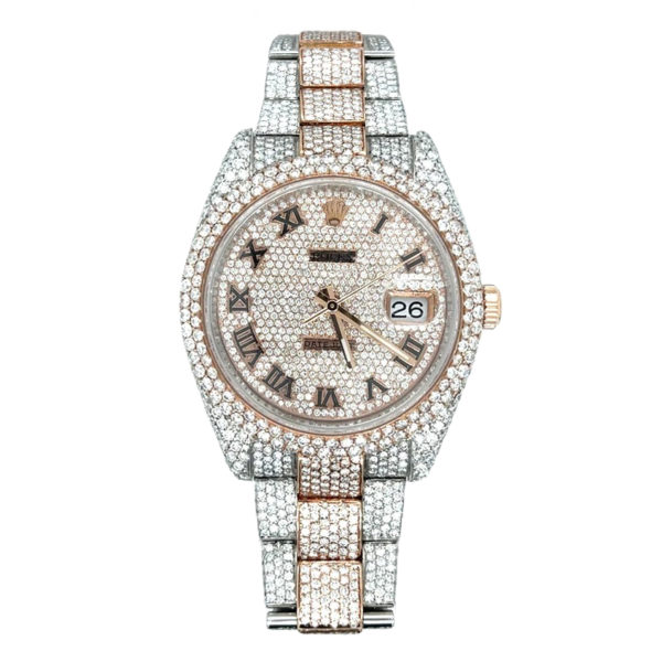 Товар Rolex Datejust 41mm 126300 Full Pave Rose Gold Фото 1 - Rolex Datejust 41mm 126300 Full Pave Rose Gold