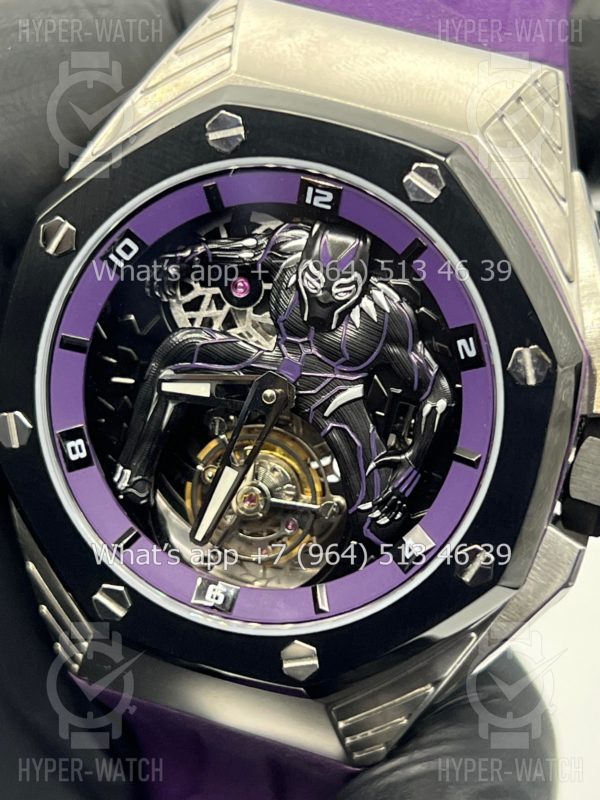 Фото 5 - Audemars Piguet Royal Oak Concept Black Panther Flying Tourbillon 26620IO.OO.D077CA.01