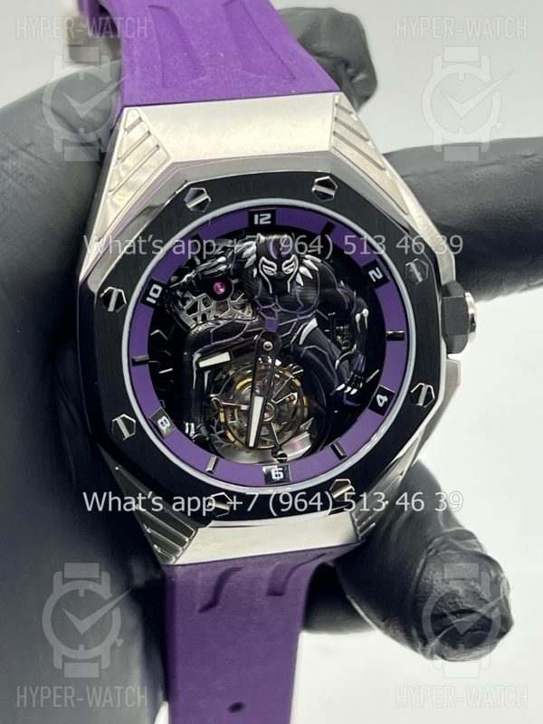 Фото 10 - Audemars Piguet Royal Oak Concept Black Panther Flying Tourbillon 26620IO.OO.D077CA.01