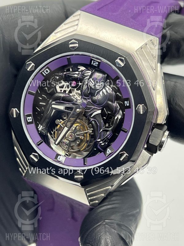Фото 11 - Audemars Piguet Royal Oak Concept Black Panther Flying Tourbillon 26620IO.OO.D077CA.01