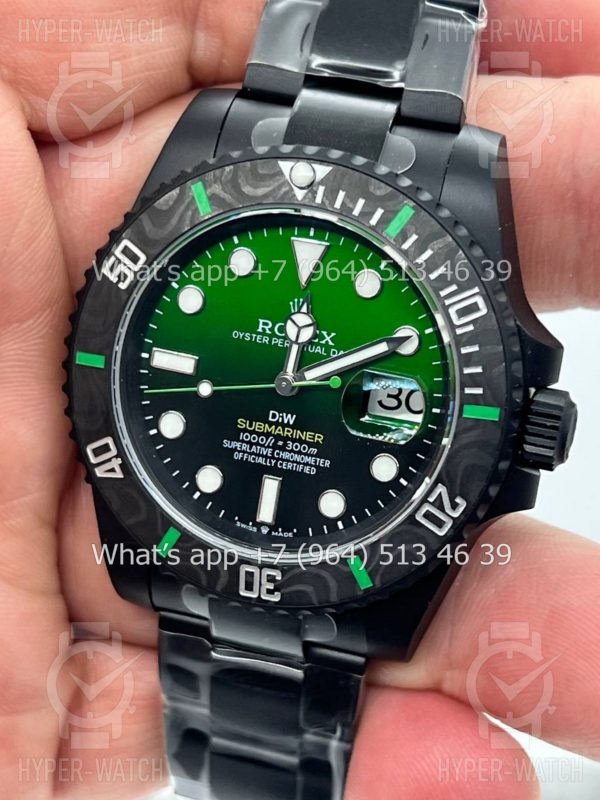 Товар Rolex Submariner 40mm Carbon DIW Black/Green Dial Фото 4 - Rolex Submariner 40mm Carbon DIW Black/Green Dial