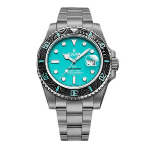 Фото 39 - Rolex Submariner 40mm Carbon DIW Aquamarine