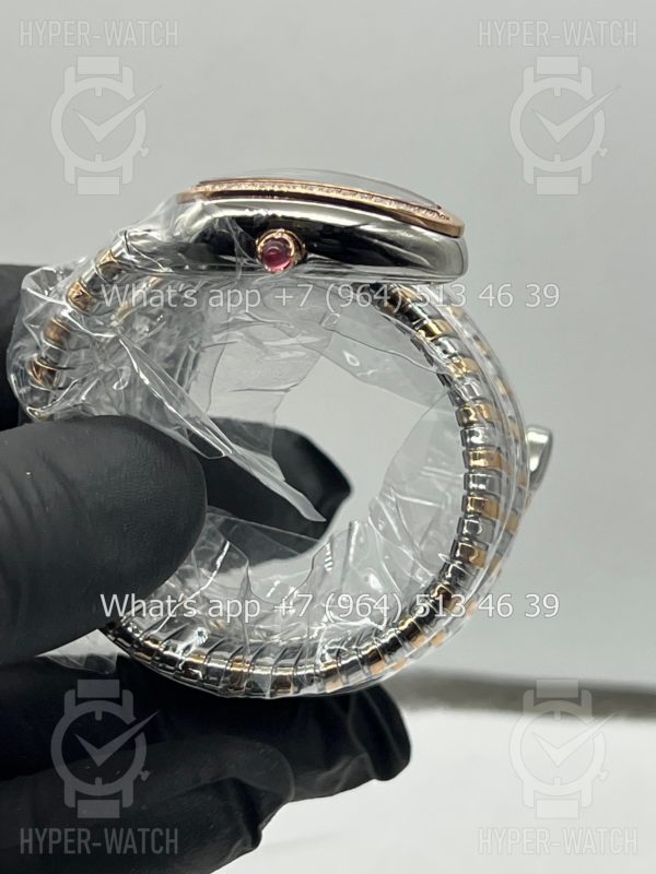 Фото 13 - Bvlgari Serpenti Tubogas 35mm Blue Rose Gold