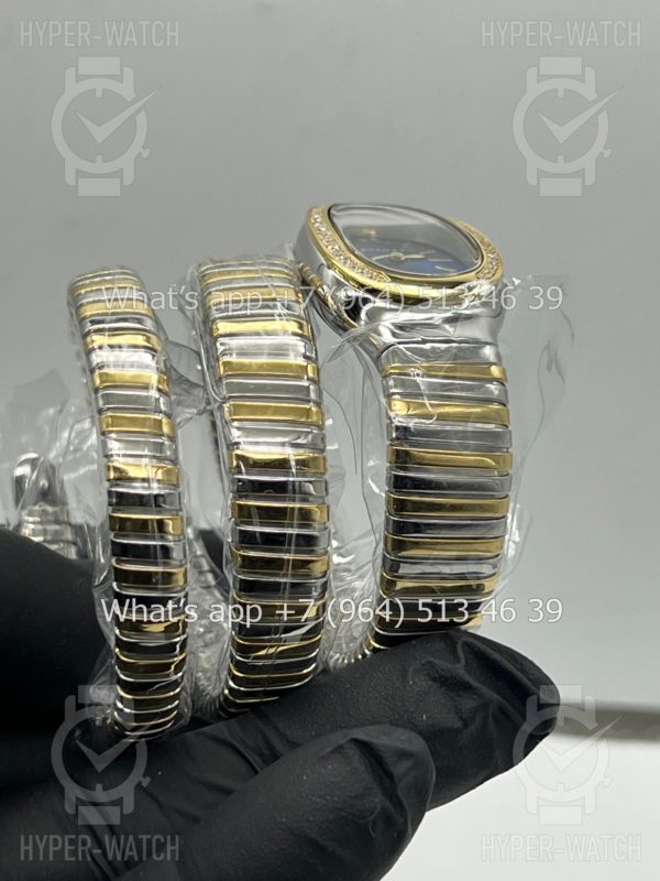 Фото 12 - Bvlgari Serpenti Tubogas 35mm Blue Yellow