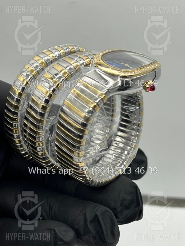 Фото 13 - Bvlgari Serpenti Tubogas 35mm Blue Yellow