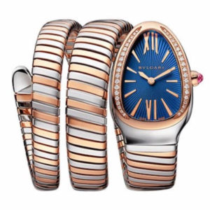Фото 19 - Bvlgari Serpenti Tubogas 35mm Blue Rose Gold