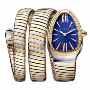 Фото 24 - Bvlgari Serpenti Tubogas 35mm Blue Yellow