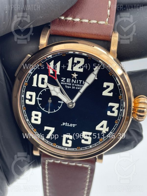 Товар Zenith Pilot Montre D'aeronef Type 20 GMT 45mm Art 4222 Фото 4 - Zenith Pilot Montre D'aeronef Type 20 GMT 45mm Art 4222