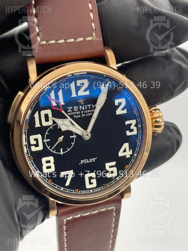Товар Zenith Pilot Montre D'aeronef Type 20 GMT 45mm Art 4222 Фото 5 - Zenith Pilot Montre D'aeronef Type 20 GMT 45mm Art 4222