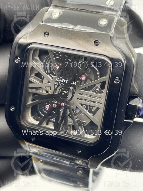 Товар Cartier Santos de Cartier Skeleton 40mm Black Фото 5 - Cartier Santos de Cartier Skeleton 40mm Black