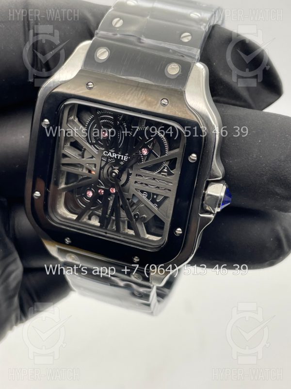 Товар Cartier Santos de Cartier Skeleton 40mm Black Steel Фото 4 - Cartier Santos de Cartier Skeleton 40mm Black Steel