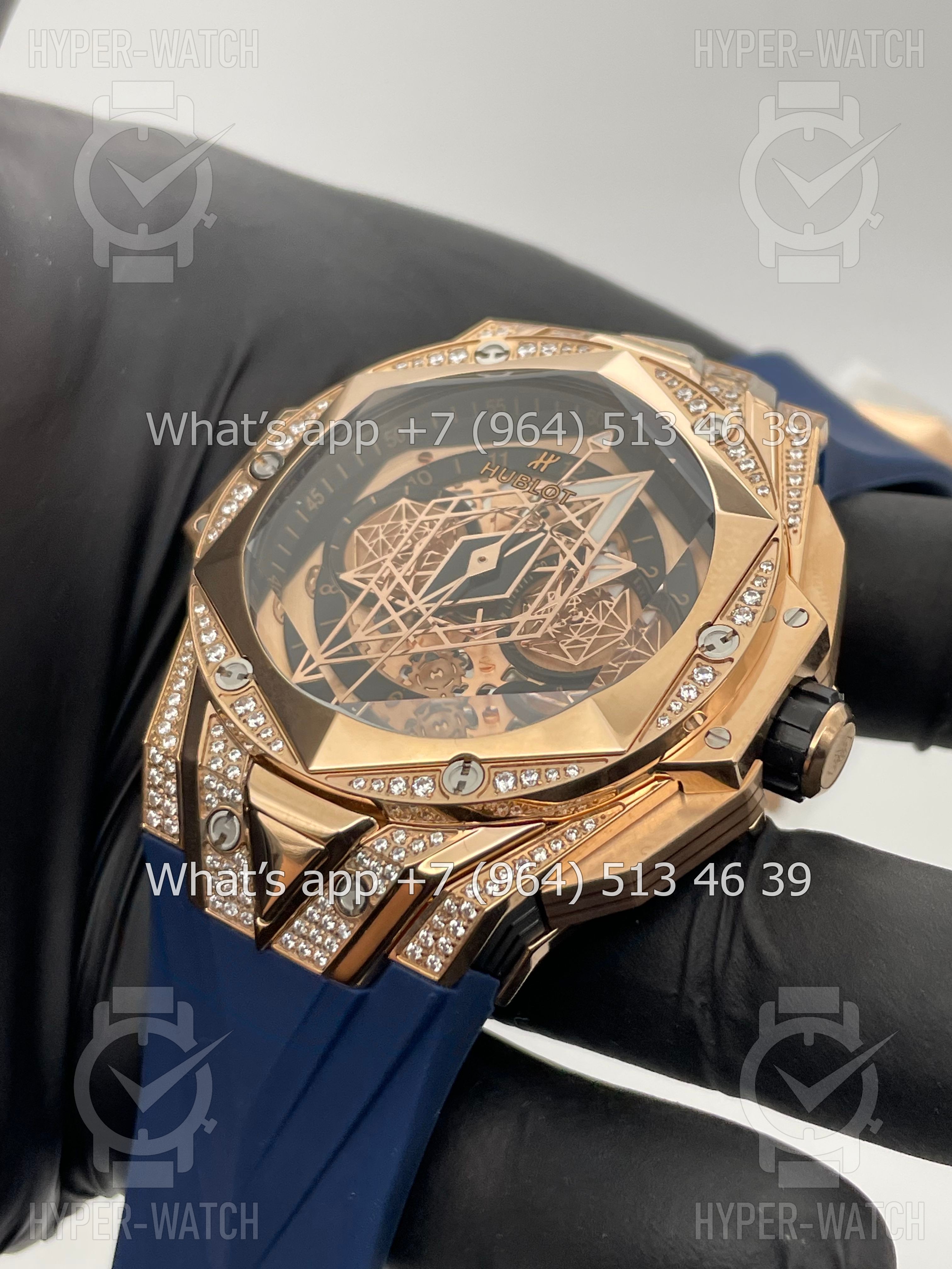 Фото 4 - Hublot Big Bang Sang Bleu II 45 Diamond
