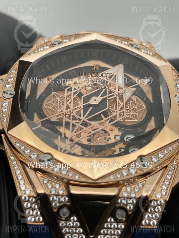 Фото 5 - Hublot Big Bang Sang Bleu II 45 Diamond