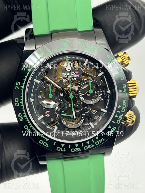 Фото 9 - Rolex Cosmograph Daytona 40mm Blaken Skeleton Green