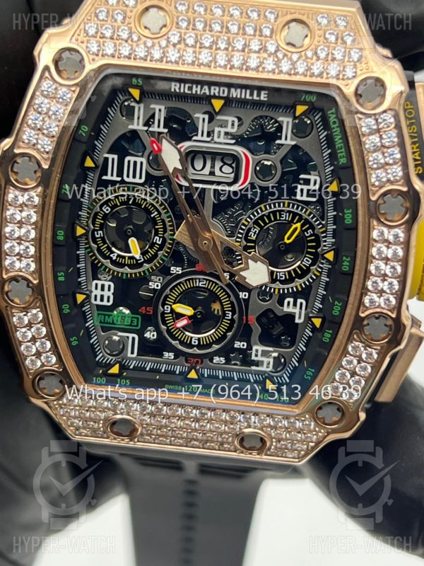 Товар Richard Mille RM 011-03 Diamond Gold Фото 3 - Richard Mille RM 011-03 Diamond Gold