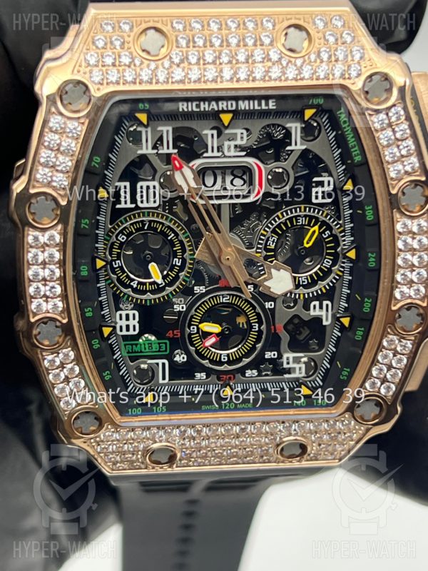 Товар Richard Mille RM 011-03 Diamond Gold Фото 4 - Richard Mille RM 011-03 Diamond Gold