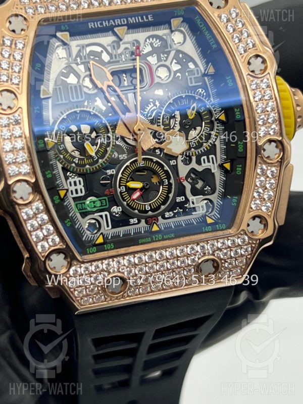 Товар Richard Mille RM 011-03 Diamond Gold Фото 8 - Richard Mille RM 011-03 Diamond Gold