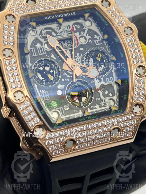 Товар Richard Mille RM 011-03 Diamond Gold Фото 9 - Richard Mille RM 011-03 Diamond Gold