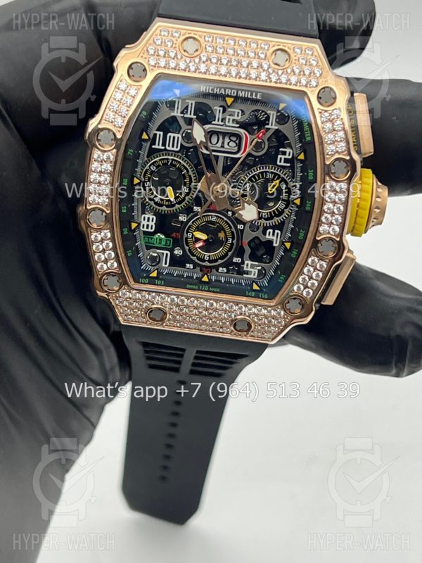 Товар Richard Mille RM 011-03 Diamond Gold Фото 11 - Richard Mille RM 011-03 Diamond Gold