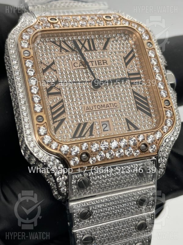Фото 2 - Cartier Santos de Cartier 40mm Diamond