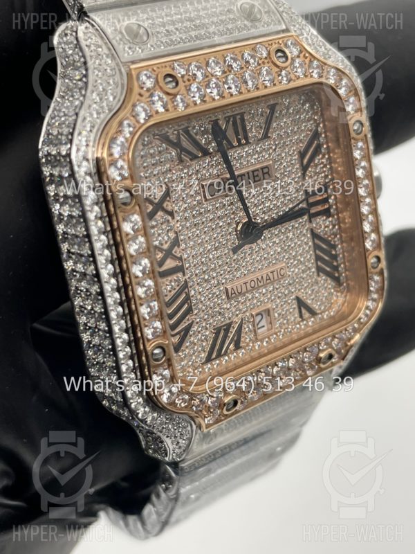 Фото 3 - Cartier Santos de Cartier 40mm Diamond