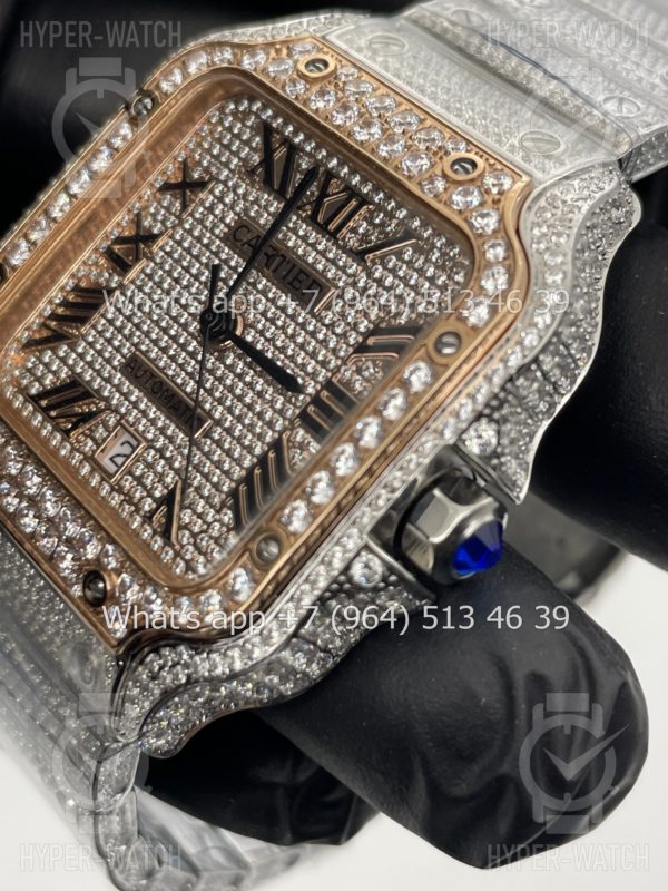 Фото 7 - Cartier Santos de Cartier 40mm Diamond