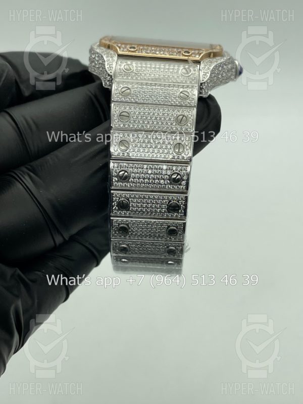 Фото 10 - Cartier Santos de Cartier 40mm Diamond