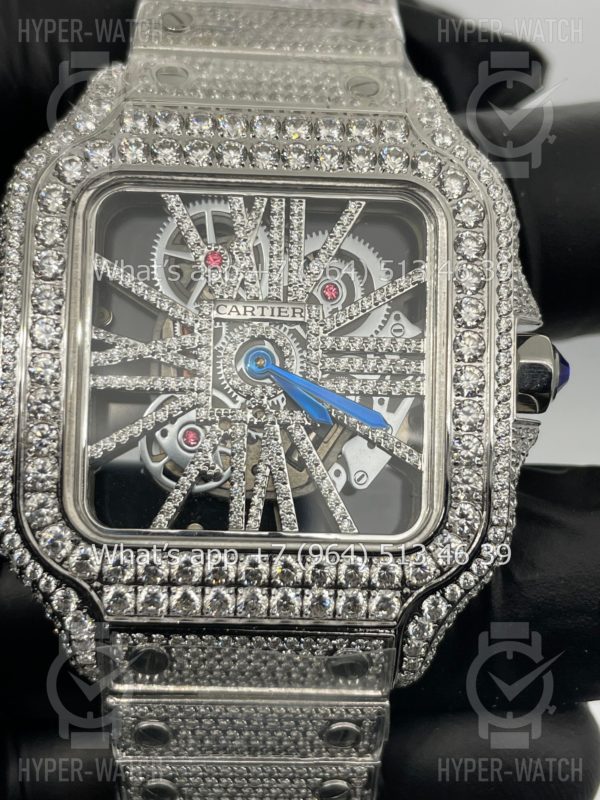 Товар Cartier Santos de Cartier Skeleton 40mm Diamond Steel Фото 2 - Cartier Santos de Cartier Skeleton 40mm Diamond Steel