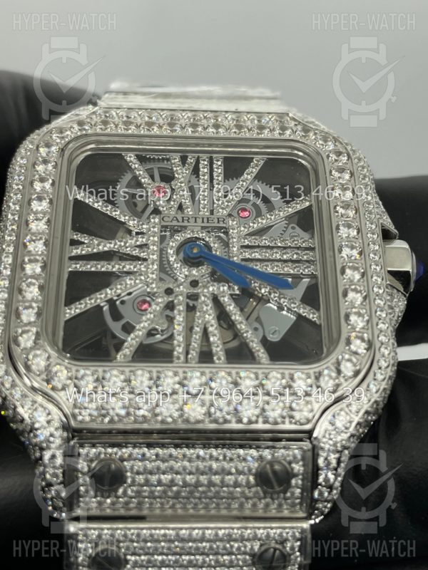 Товар Cartier Santos de Cartier Skeleton 40mm Diamond Steel Фото 4 - Cartier Santos de Cartier Skeleton 40mm Diamond Steel