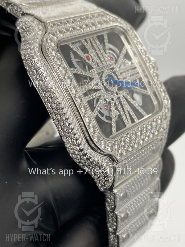 Товар Cartier Santos de Cartier Skeleton 40mm Diamond Steel Фото 7 - Cartier Santos de Cartier Skeleton 40mm Diamond Steel