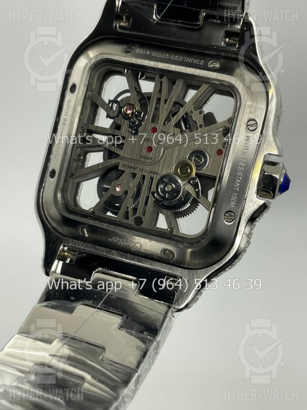 Товар Cartier Santos de Cartier Skeleton 40mm Diamond Steel Фото 14 - Cartier Santos de Cartier Skeleton 40mm Diamond Steel