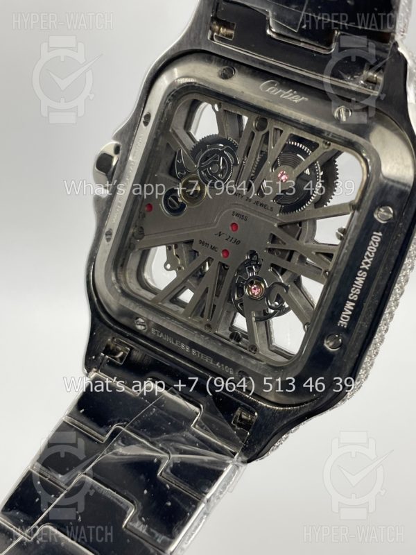 Товар Cartier Santos de Cartier Skeleton 40mm Diamond Steel Фото 15 - Cartier Santos de Cartier Skeleton 40mm Diamond Steel