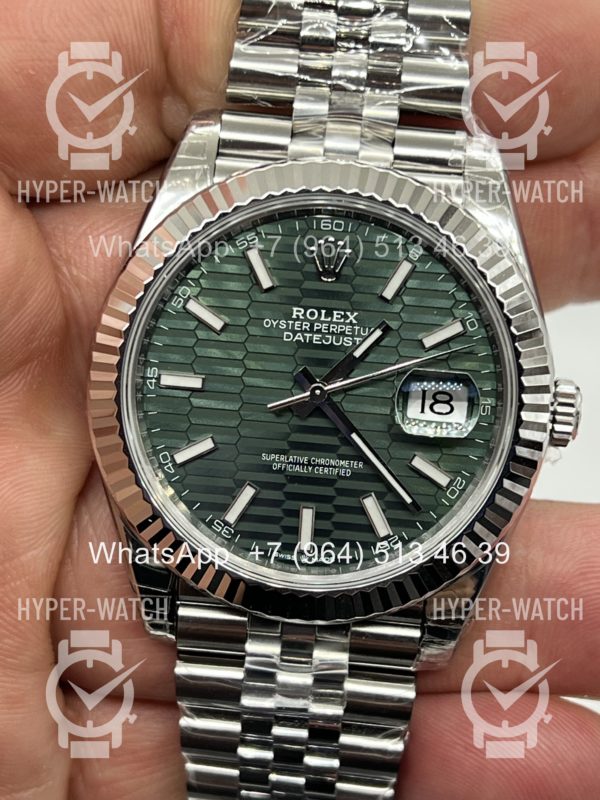 Фото 5 - Rolex Datejust 41mm 126334-0028 Green Steel