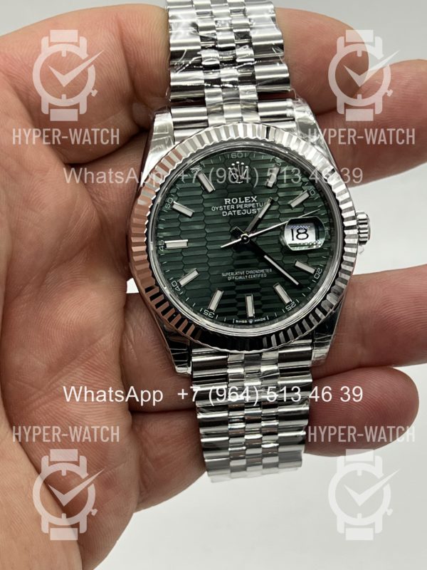 Фото 6 - Rolex Datejust 41mm 126334-0028 Green Steel