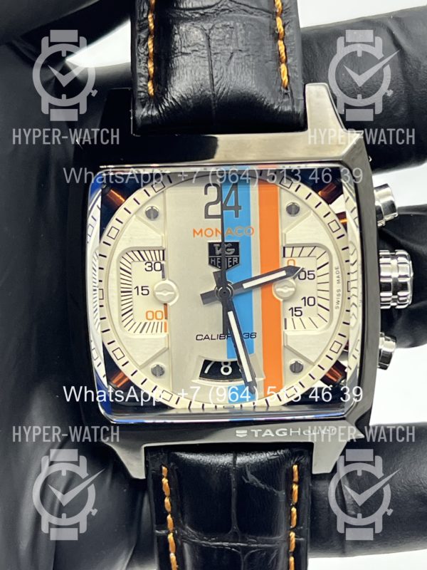 Товар Tag Heuer Monaco 39mm CAL5180 White Dial Фото 2 - Tag Heuer Monaco 39mm CAL5180 White Dial